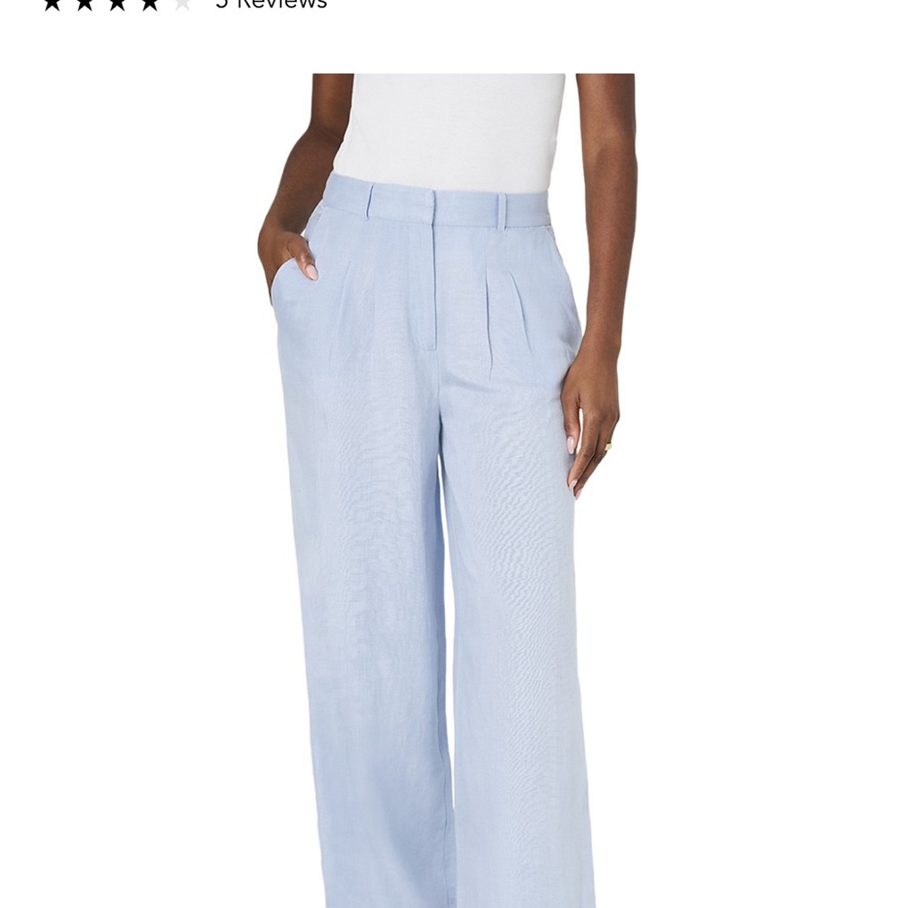 French Connection Light Blue Women's Wide-Leg Pants new without tag
